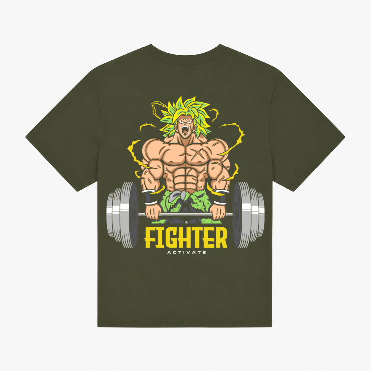 Men’s Anime Fighter Graphic Regular Fit T-Shirt