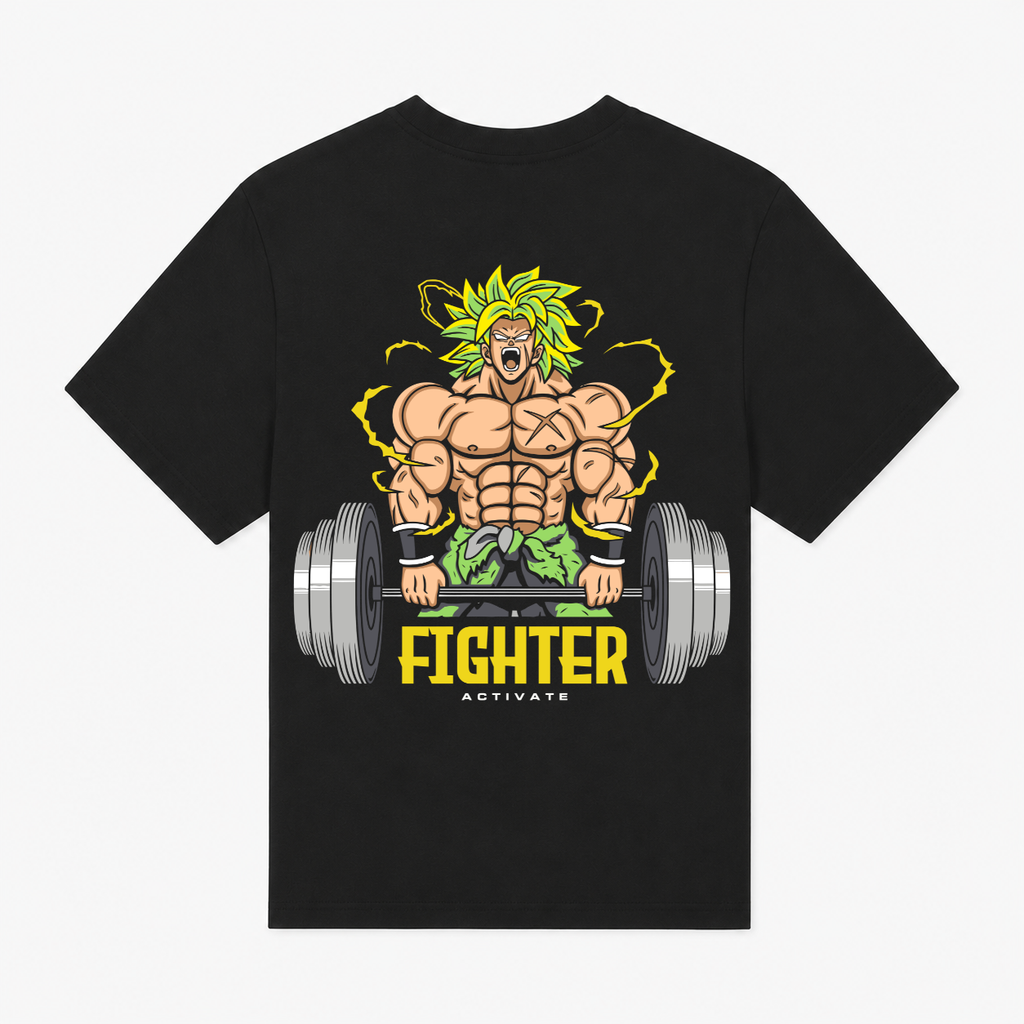 Men’s Anime Fighter Graphic Regular Fit T-Shirt