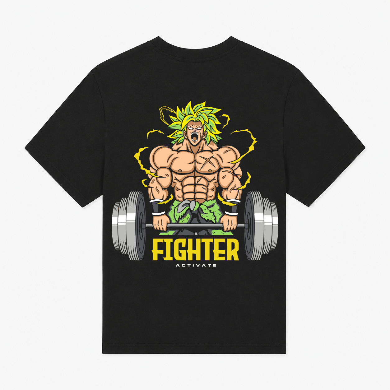 Men’s Anime Fighter Graphic Regular Fit T-Shirt