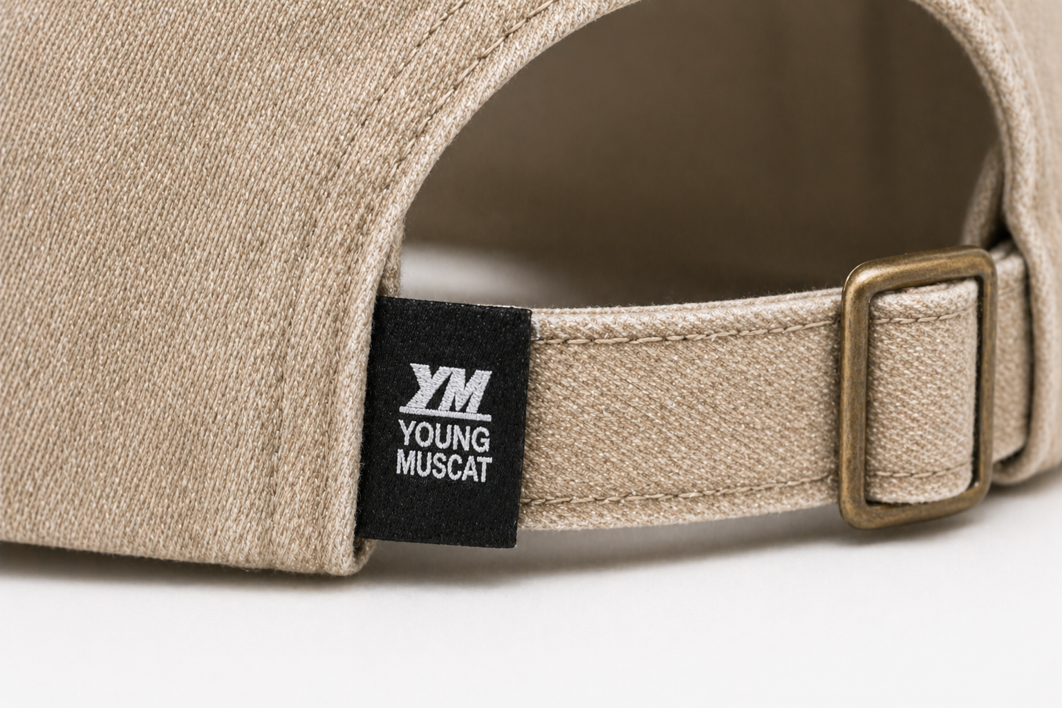 Young Muscat Beige Baseball Cap – Minimal Premium Streetwear Cap