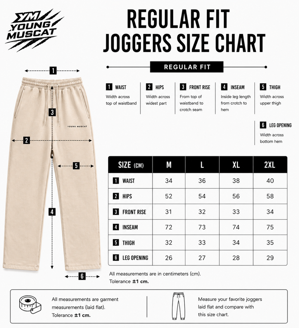 Young Muscat Beige Regular Fit Joggers – Minimal Premium Cotton Pants