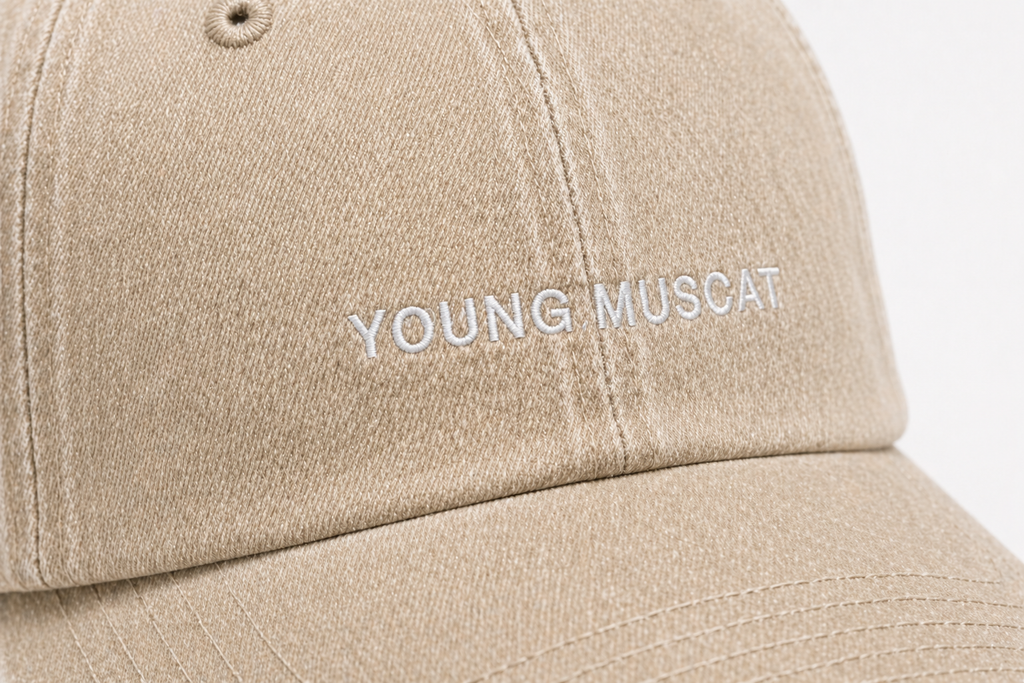 Young Muscat Beige Baseball Cap – Minimal Premium Streetwear Cap