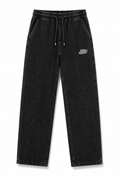 Young Muscat Regular Fit Joggers – Black Stonewash Premium Cotton