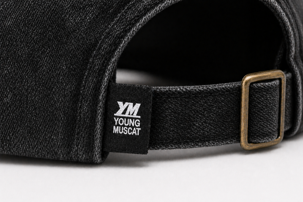 Young Muscat Black Stone Wash Baseball Cap – Premium Vintage Streetwear Cap