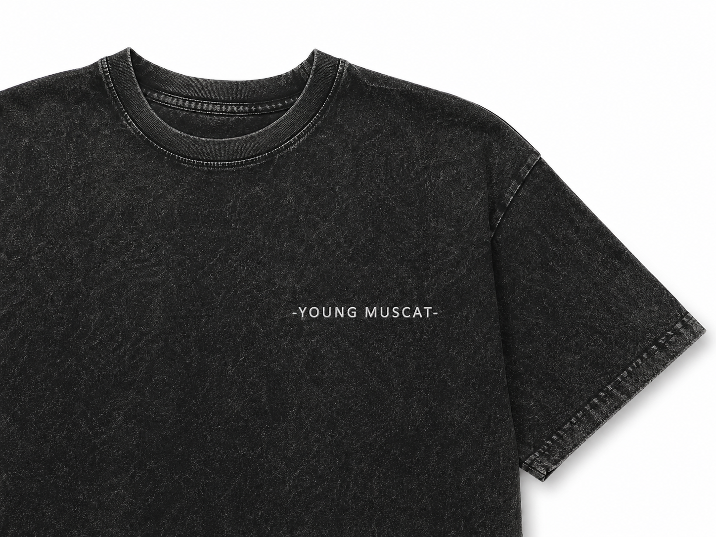 Young Muscat Oversized T-Shirt – Black Stonewash