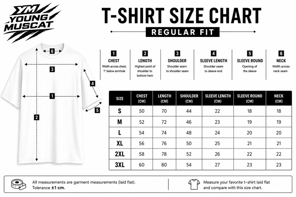 Young Muscat Regular Fit T-Shirt – White
