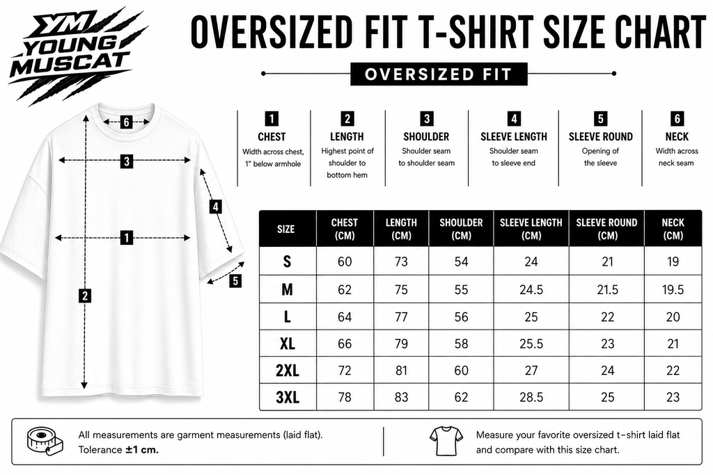 Young Muscat Oversized T-Shirt – Black Stonewash