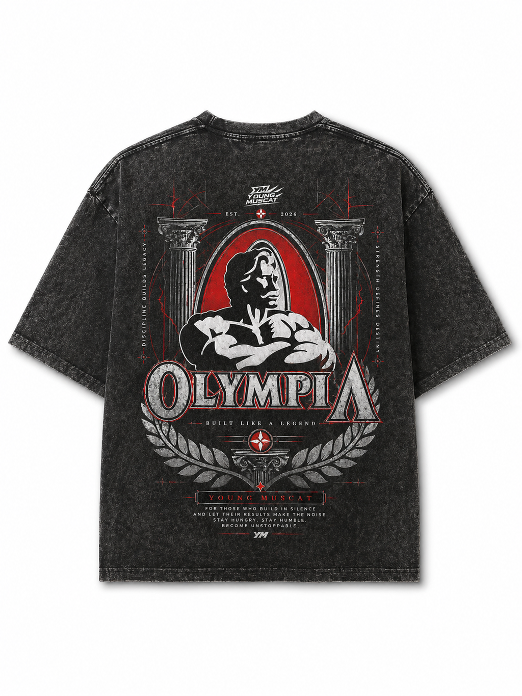 Young Muscat Oversized T-Shirt – Black Stonewash